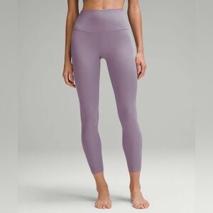 NWT Lululemon Align Ribbed High-Rise‎ Pant 25” Purple Ash Size 14